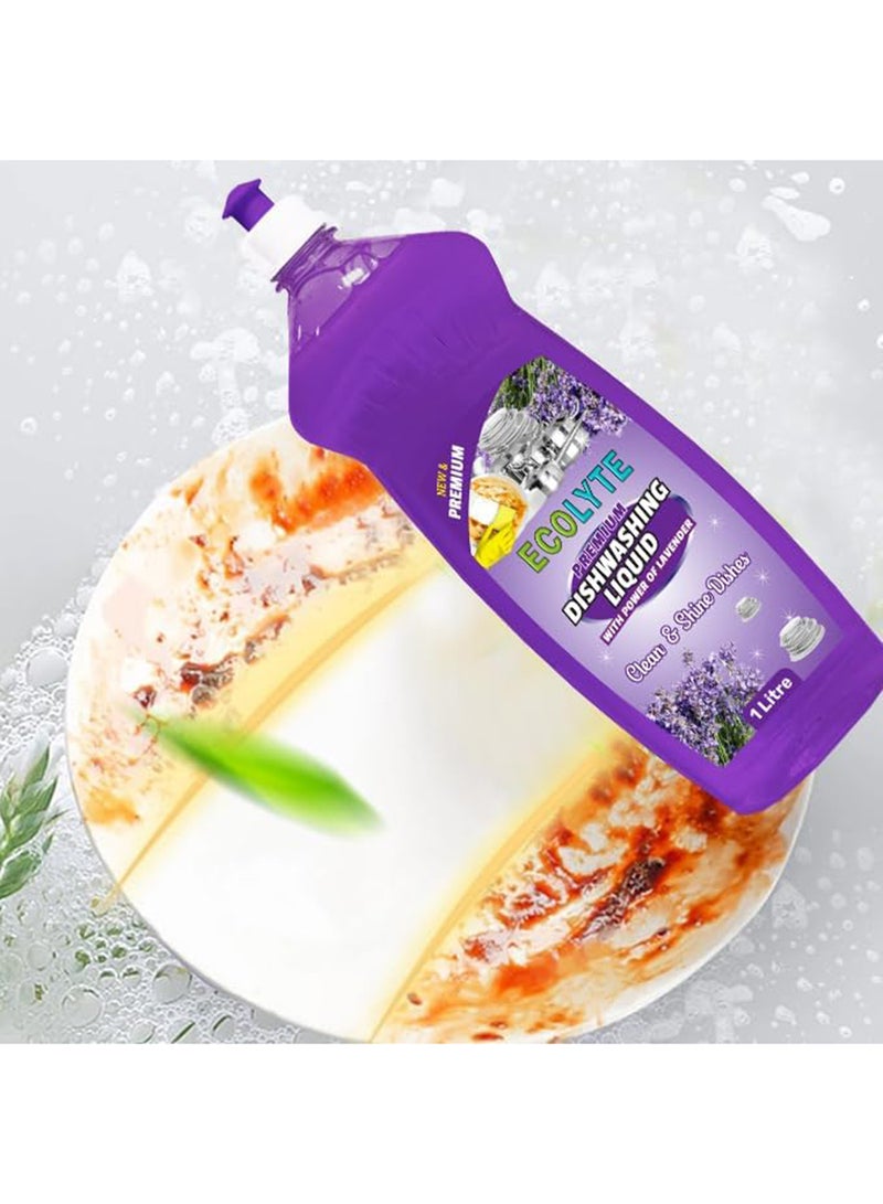 ECOLYTE+ Lavender Dishwashing Liquid - 1 Liter - Image 5